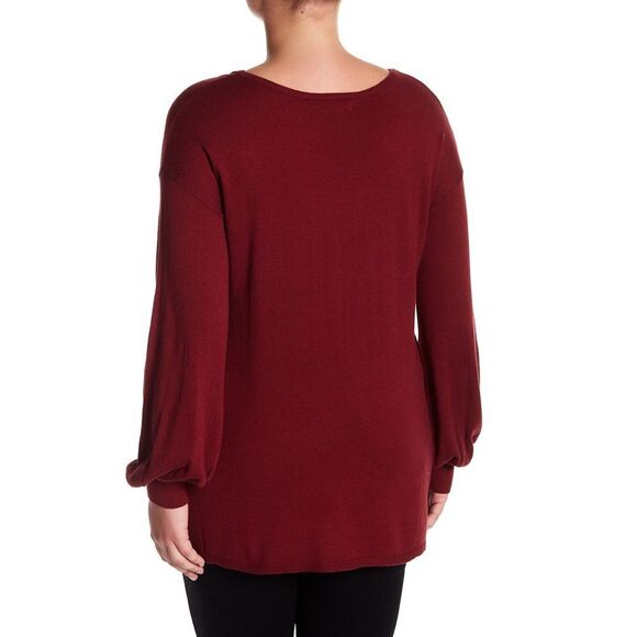 14th & Union Bubble Sleeve Pullover Sweater - Picture 2 of 8